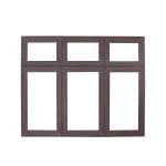 Double Insulated Tempered Glass Aluminium Casement Window for Horizontal Opening