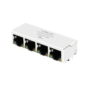 Wholesale LPJ46213BHNL 10/100 Base-T Tab Down Green/Yellow LED 1x4 Port Ethernet Lan RJ45 from china suppliers