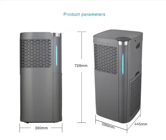 EMC H13 HEPA Filters Air Purifier 100 Square Meter