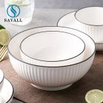 Round Solid 8 Inch Cream White Pottery Dinner Plates