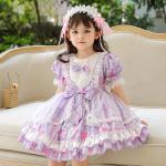 Lolita Princess Dress Short Sleeved Children's Dress Clothing With Headband