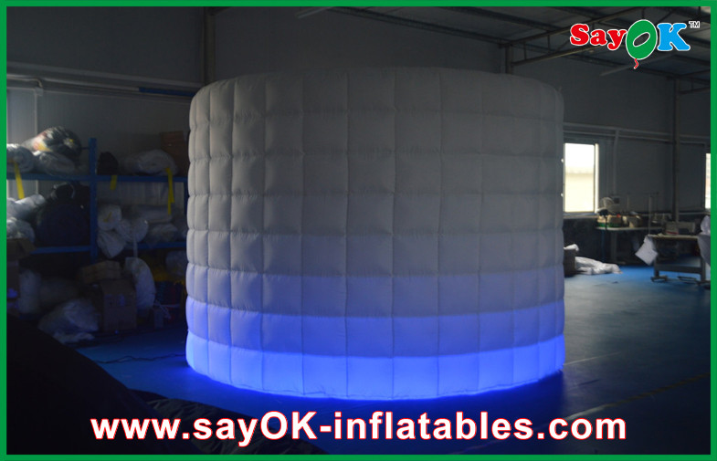 Advertising Booth Displays 3 X1.5 X 2m Custom Made Wedding Inflatable Photo Booth Frames Lighing Wall