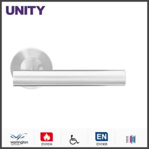 Wholesale Stainless Steel Fire Door Lever Handle EN1906 and EN1634 Satin Finish from china suppliers