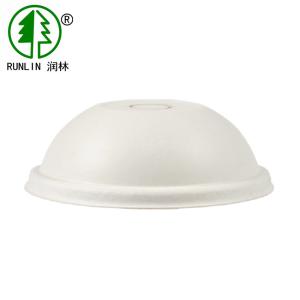 Wholesale Environmentally Friendly Beverage Bagasse Cup Lids Disposable Paper Cup Cover Eco Dome from china suppliers