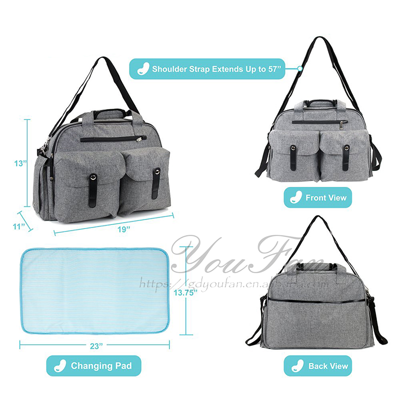 Multi-Function Baby Diaper Tote Bag Maternity Nappy Bag