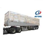 Mechanical Suspension 3 Axles Animal Transport Fence Semi Trailer for Animal