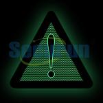 30inch Photoluminescent Signage Exclamation Mark Danger Symbol