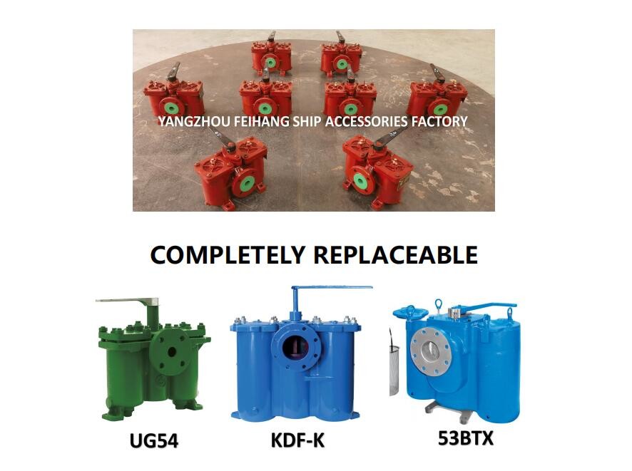 CB/T425 Series Duplex Oil Filters Assembly,Model AS32 CB/T425 Cast Iron Body, Stainless Steel Filter Element