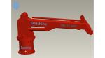 10t10m Electric Hydraulic Telescopic Boom Marine Crane For Offshore Support