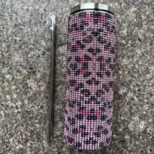 Wholesale Rhinestone Bling Diamond Glitter Stainless Steel Thermal Tumbler Great for Coffee Tea Water Beer Includes Lid and Straw from china suppliers
