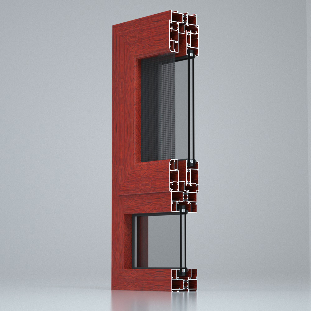 6063 Aluminum Channel Extrusions 85 Thermal Window Yarn Integration