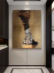 Spatial Aesthetics Wall Decor High-End Hotel Restaurant Metal Backdrop Furniture