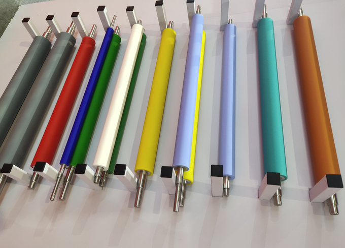NBR EPDM PU Silicone Rubber Roller For Printing Coating Textile