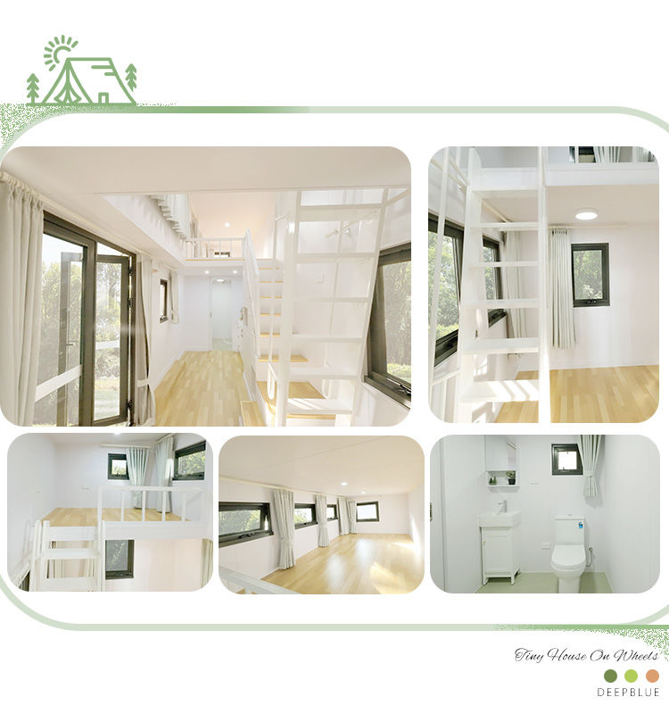 AS/NZS Standard Light Steel Prefab Tiny House On Wheels Kit Home For Adventurous Travelers