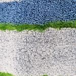 Twist Scrubber Circulation Pile Microfiber Cleaning Cloth 450gsm Blue Coral