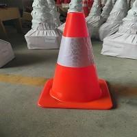 Wholesale One Reflective Film  Applications for Residential Areas 70cm height PVC safety cone from china suppliers