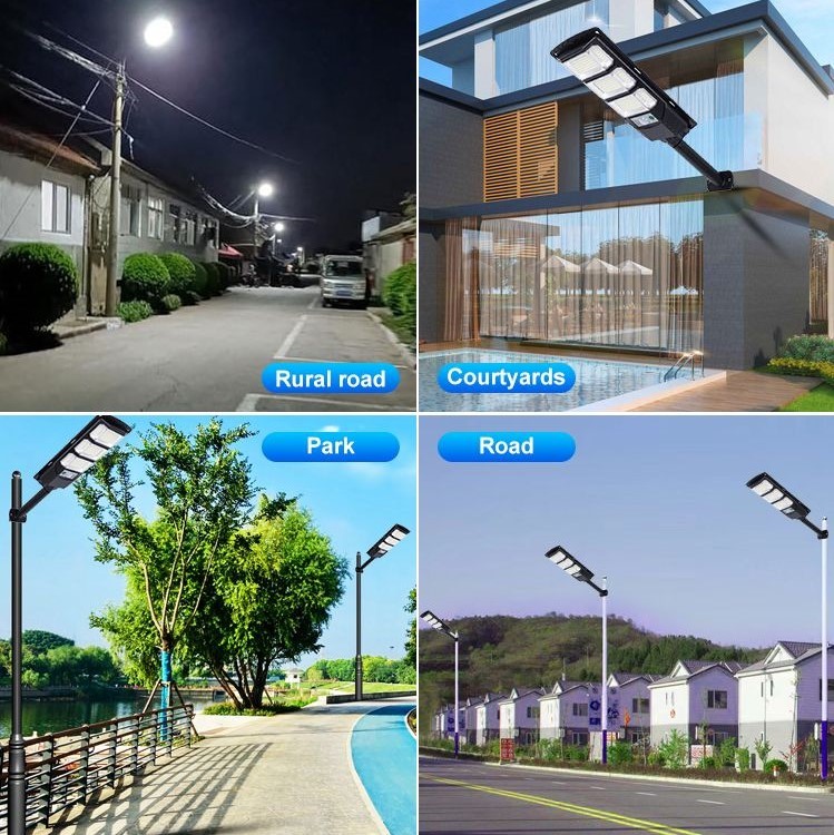120W IP65 Waterproof Solar Street Light With Lithium Ion Battery