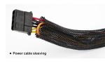 Abrasion Resistant Electrical Braided Sleeving PET Material For Cable Protection