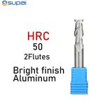 2 Flutes End Mill High Precision Carbide Metal Cutting Tools HRC 45 55 60 65