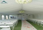 White Large Party Tent With Durable Aluminum Alloy Frame 6x12m