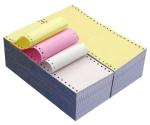 100% Virgin Wood Pulp A Grade Blue Image Sheet / Reel 5 Plys NCR Paper