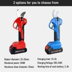 Professional Li-battery Cordless Hedge Shears Tree Pruning Shear Portable