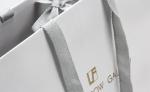 White Personalized Paper Bags High End Glasses Shopping Paper Bags