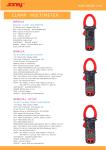 6F22 1000V 1000A Clamp Digital Multimeter , AC Digital Clamp Meter