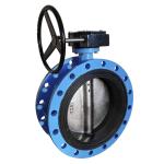 BS AWWA DN150 Soft Sealing Stainless Steel Double Eccentric Butterfly Valve