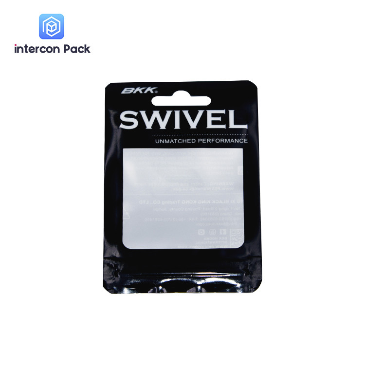 Zipper Top Resealable Bags With Window Hot Pressing Electronic Product Packaging