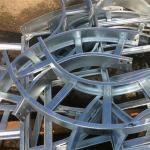 Anti Slippery Anti Grinding Aluminum Cable Tray With Flower Type Cable Ladder