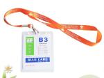 2.0CM Size Customized Logo Badge Holders Lanyards For Event / Festival