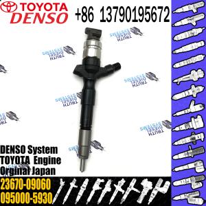 Wholesale Diesel Common Rail Injector 23670-09060 095000-5930 For TOYOTA 2KD-FTV from china suppliers