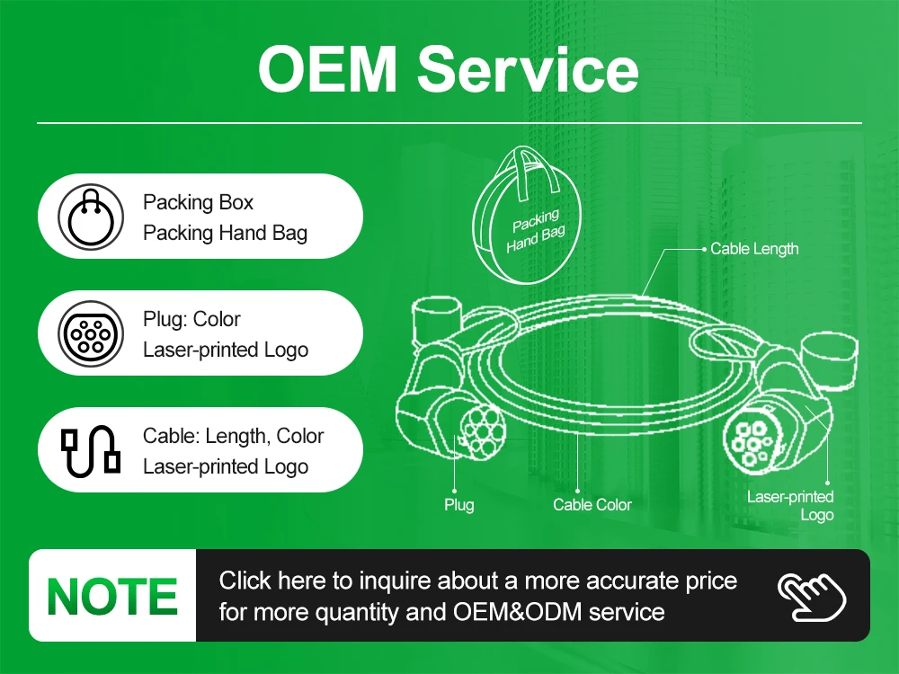 16A 32A Electric Vehicle Charging Adapter J1772 To IEC62196 EV Type 1 To Type 2 Adaptor