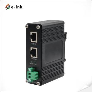 Wholesale 10 100 1000Mbps Power Over Ethernet Splitter 12V 20W 802.3at Aluminum Case from china suppliers