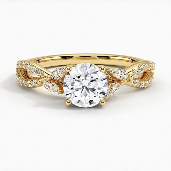 Luxe Willow Diamond Engagement Ring (1/4 Ct. Tw.) With 0.75 Carat Round Diamond