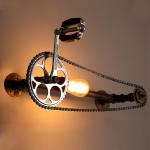 Bar cafe pub bedroom livng room stair villa E27 Edison Bulb Loft Bicycle wall