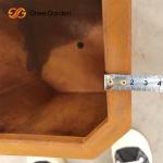 Laser Cut Metal Polygonal Decorative Outdoor Flower Pots 2cm Thick