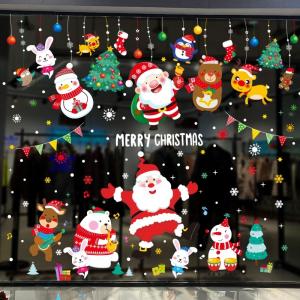 Wholesale PET Seal Sticker Label Christmas Window Sticker For Home Decorations from china suppliers
