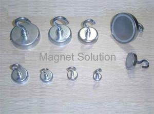Wholesale colorful ferrite pot magnet with hook from china suppliers