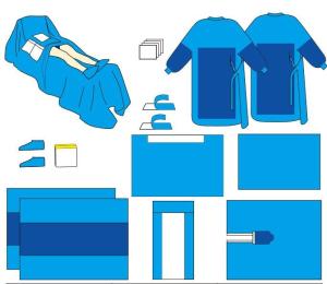 Wholesale Blue Disposable Surgical Kits Ultra Thin Wrapping Surgical Packs from china suppliers