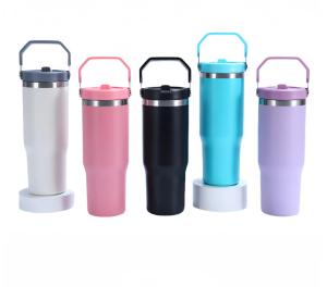 Wholesale Portable Sports Stainless Steel Vacuum Bottle With Straw Student Tumbler Cup from china suppliers