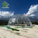 14m Transparent PVC Igloo Geodesic Dome Tent For Big Party Exhibition