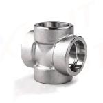 Stainless Steel 304 1/2'' Cross Forged 4 Way Pipe Connector ANSI Steel Pipe