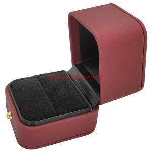 Wholesale Portable Rigid Cardboard Wedding Ring Gift Box With Golden Brim And Clamshell from china suppliers