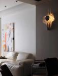 Nordic silver wall lamp modern simple bedroom bedside minimalist light wall lamp