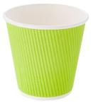 Hot Beverage Kraft Ripple Wall Paper Cups Food Grade Printing For Cafe / Home
