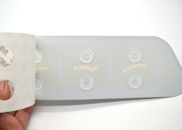 Smart Flat Tactile Membrane Switch Panel Light Weight For Medical Instruments
