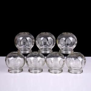 Wholesale Chinese Glass Antirheumatic Cupping Cups Set Transparent 7pcs from china suppliers