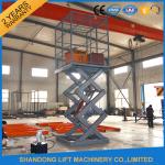 1T 3M Electric Cargo Lift / Hydraulic Scissor Lift 1000kg Lift Capacity